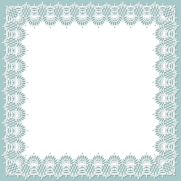 Vector illustration of Lace Square