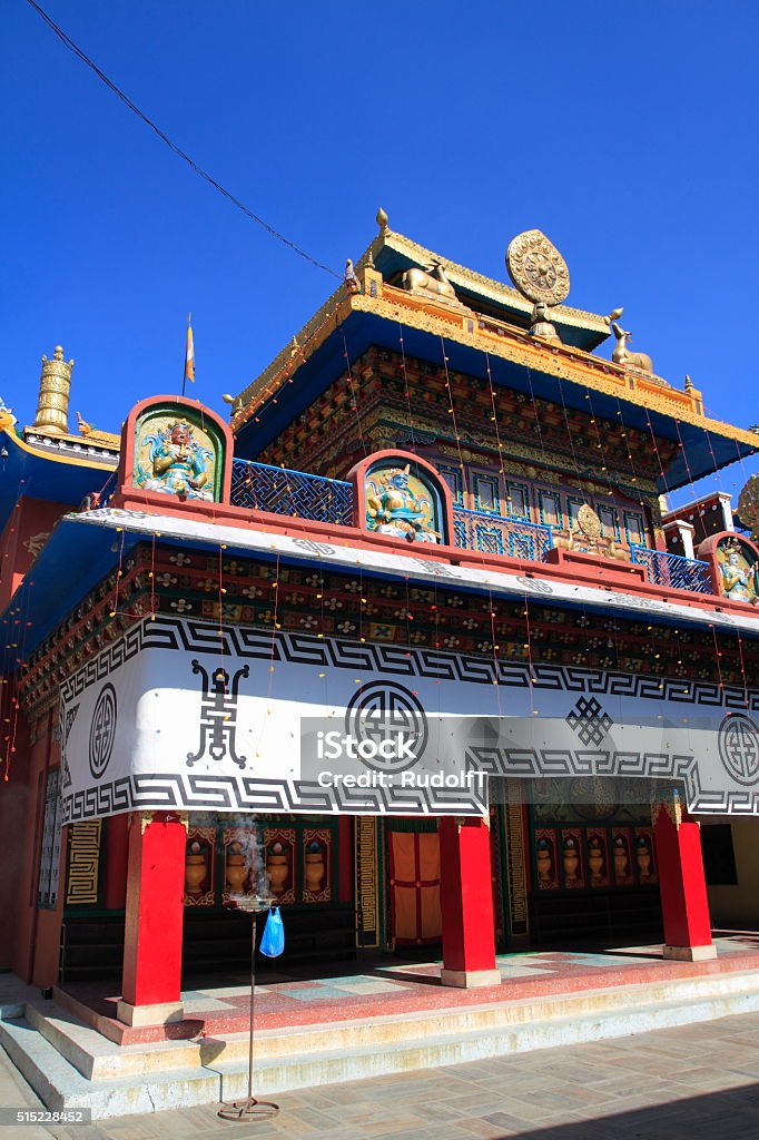 Sakya tharing monastery Sakya tharing monastery near Boudhanath in Kathmandu, Nepal.Sakya tharing monastery near Boudhanath in Kathmandu, Nepal. Ancient Stock Photo