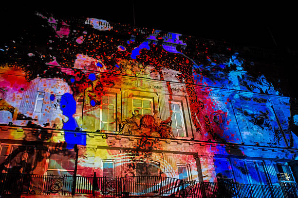 London, United Kingdom - January 16, 2016: Lumiere London 2016 festival: \