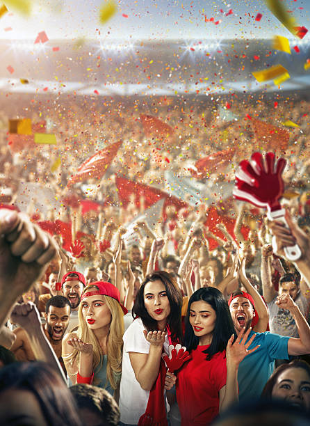 istock Sport fans: Happy cheering friends 515233660