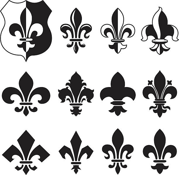 fleur de lis - fleurdelis stock illustrations