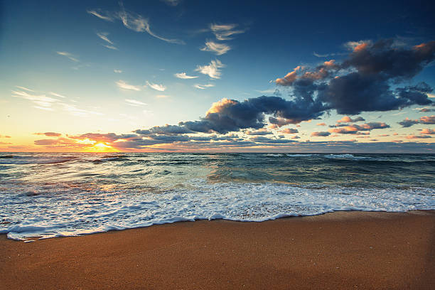 istock Beautiful cloudscape over the sea, sunset shot 515234712