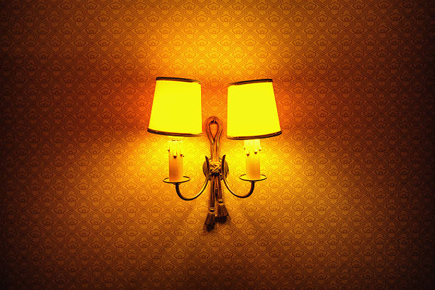 istock Elegant vintage lamp on the wall 515235798