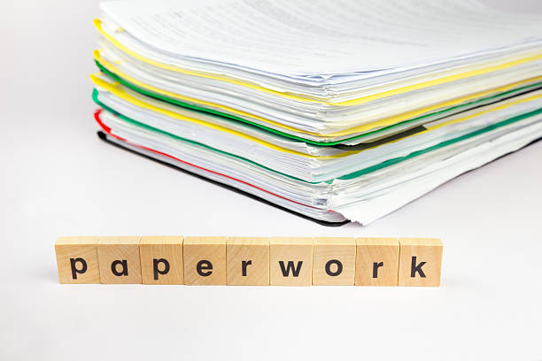 istock Pile of papers with text paperwork 515243887