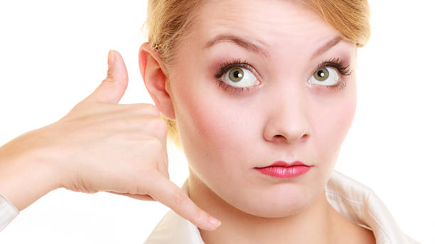 istock Phone. Surprised businesswoman making call me gesture 515245321