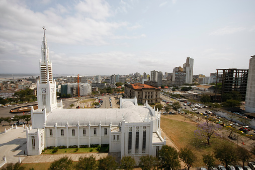 Cathedral of Maputo during the day 