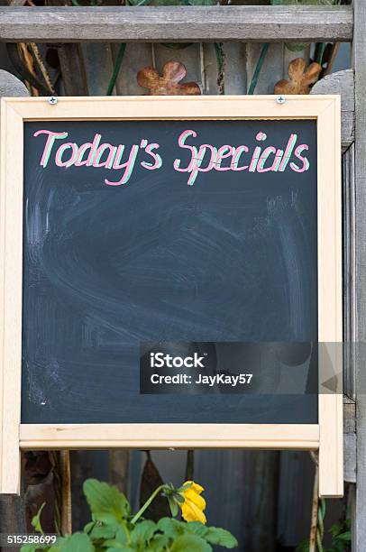 Todays Specials Stock Photo - Download Image Now - Cafe, Slate - Rock, Advertisement