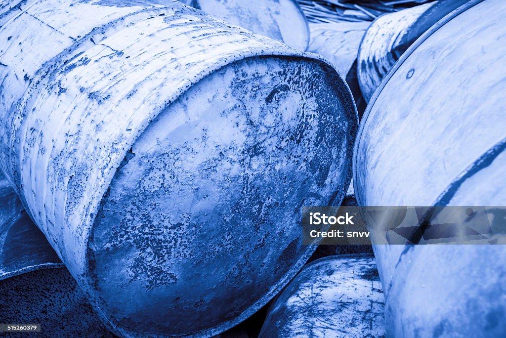 Toxic Waste Barrel Stock Photo