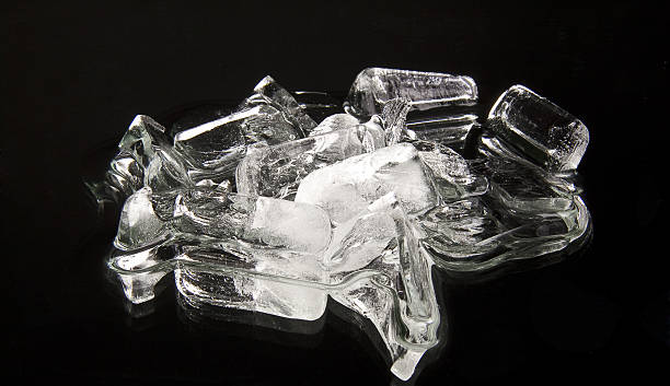istock Cubes of ice on a black background 515260729