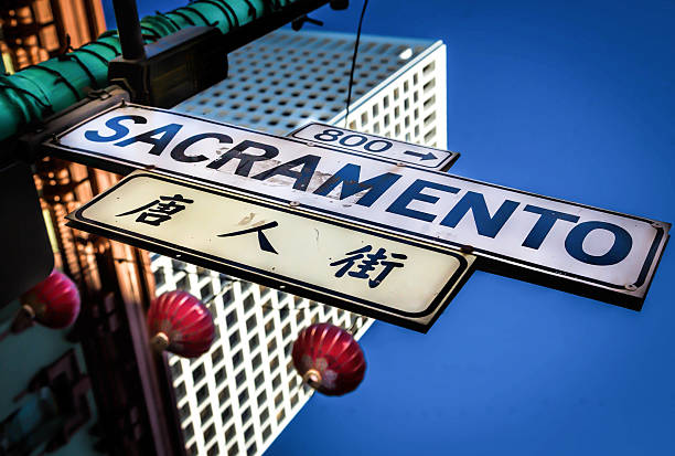 San Francisco Chinatown Street Sign stock photo