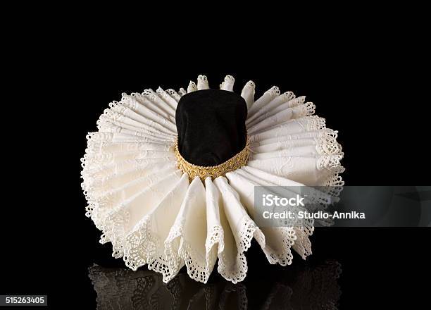 Elizabethan Lace Ruff Collar Stock Photo - Download Image Now - Neck Ruff, Elizabethan Style, Collar