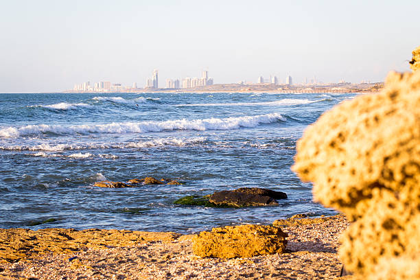istock City buildings sea shore view, sunset. 515265754