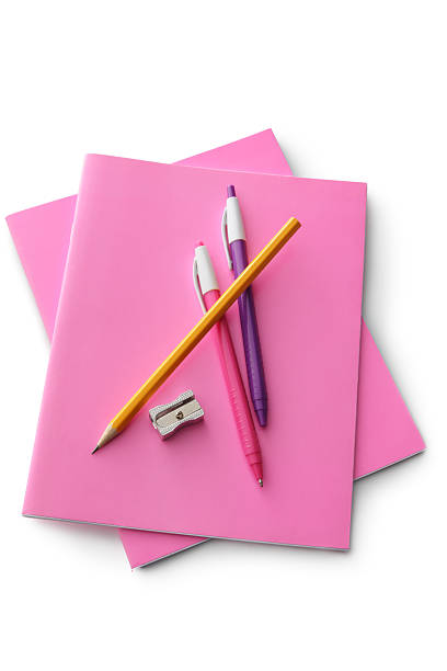 Office: School Supplies Isolated on White Background