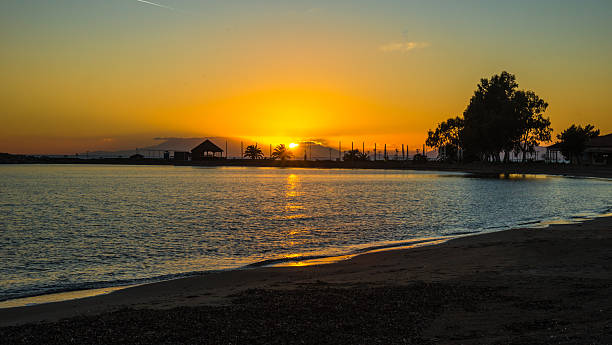 istock Sunset at the lakes of Messologgi 515267428