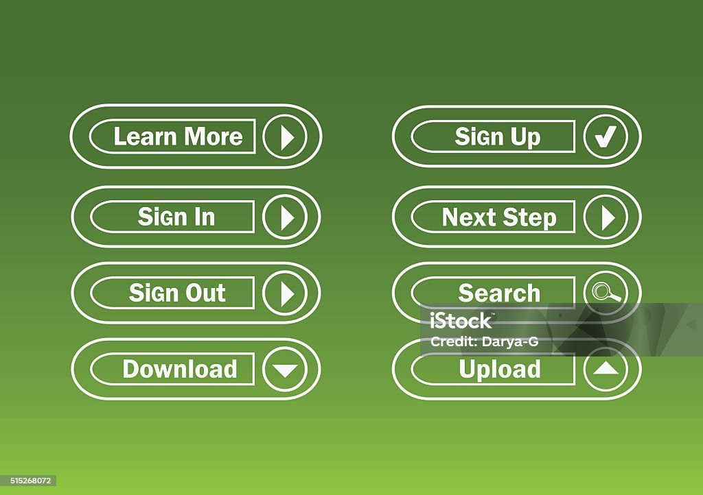 Web Buttons Stock Illustration - Download Image Now - Collection ...