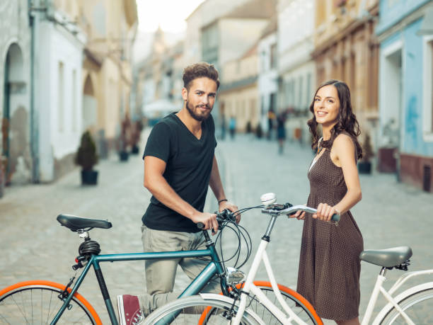 istock met with bicycles in the old town 515268792