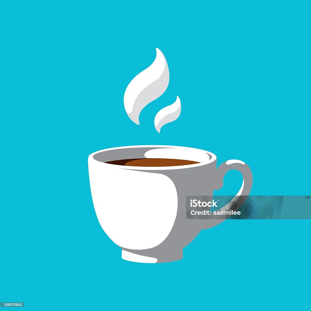 Coffee Cup Vector illustration of hot coffee. Tea Cup stock vector