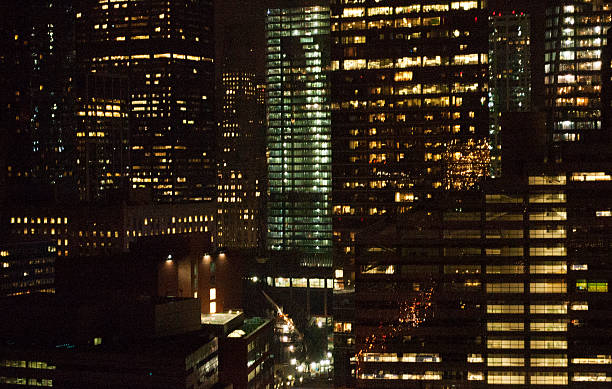 istock Cityscape night time tight shot 515273285