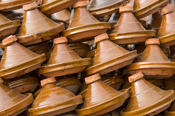 istock Brown Tajines at the market, Morocco 515273883