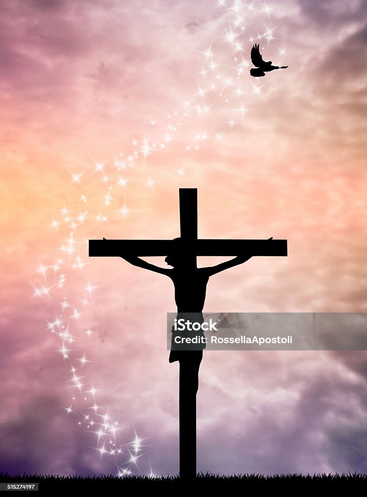 Resurrection illustration of resurrection Good Friday stock illustration