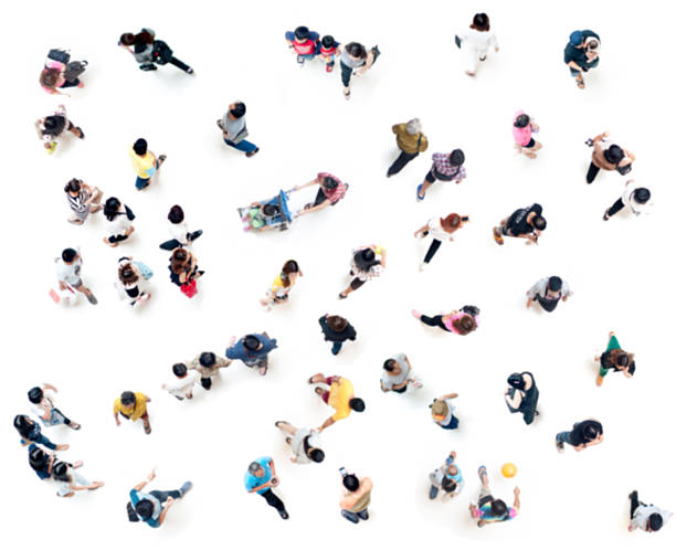 istock People blurred on white for background from top view 515274728