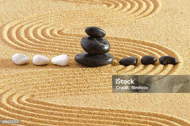 Japanese Zen Garden Stock Photo - Download Image Now - Abstract, Art, Art And Craft