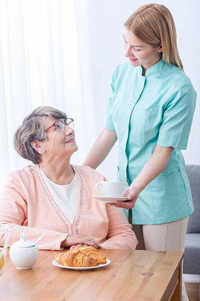 istock Elderly woman with professional acre 515275830