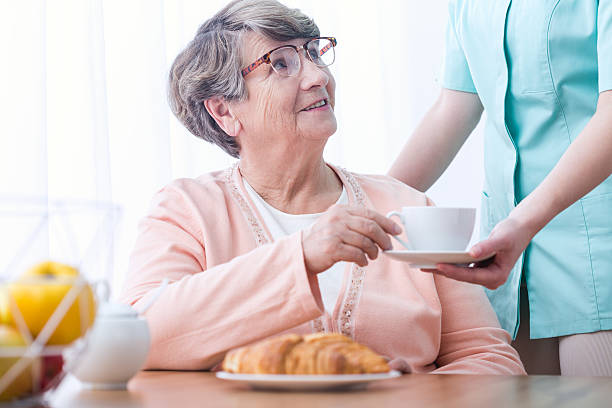 istock Senior woman drinking tea 515275842