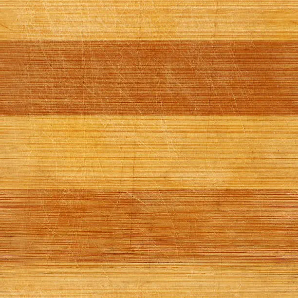 Seamless bamboo wood scratched board realistic texture. Striped photo texture for your design