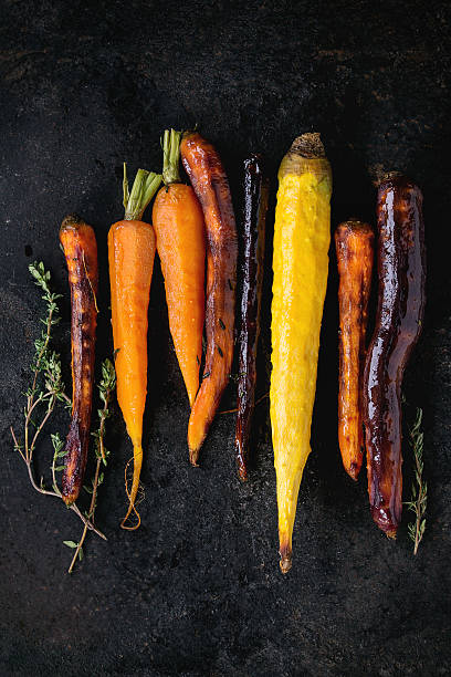istock Baked colorful carrots 515276968