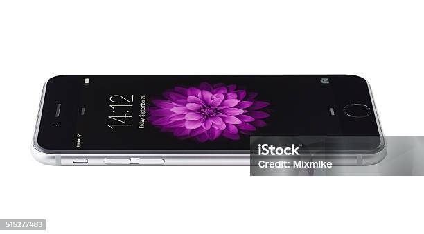 Iphone 6 With Clipping Path Stock Photo - Download Image Now - Aluminum, Apple Computers, Big Tech