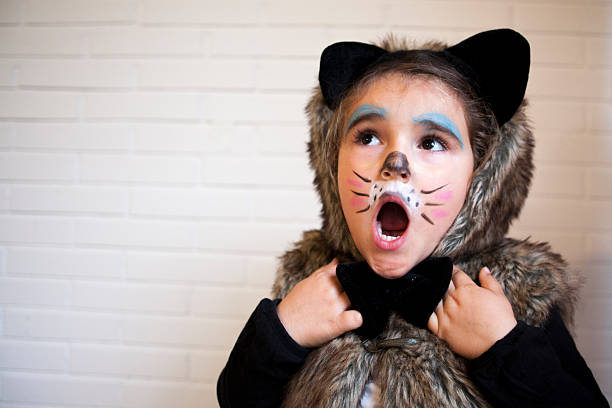 istock Girl with a cat costume 515277560