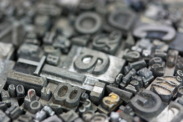 istock Close up of typeset letters 515277960