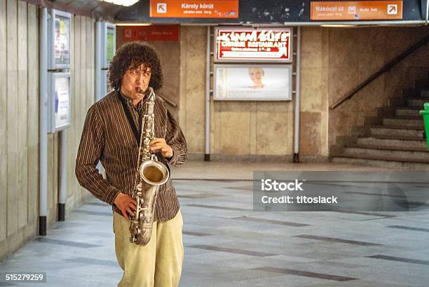 Sax Man Stock Photo - Download Image Now - Budapest, Street Musician, Adult