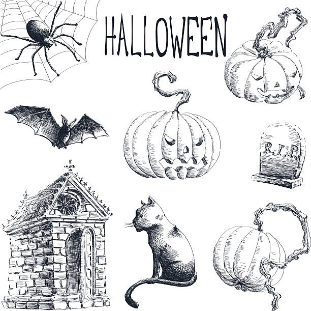 Halloween dessins - Illustration vectorielle