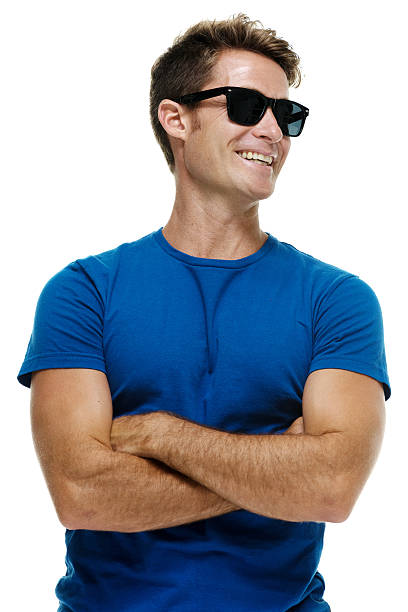 istock Smiling casual man standing arms crossed 515305097