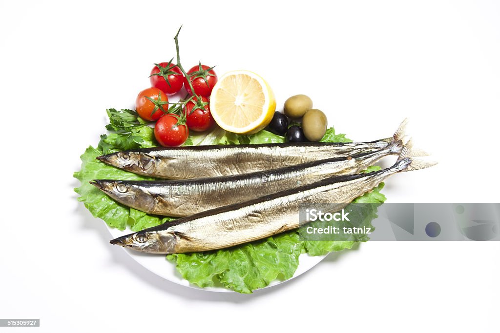 Smoked sprat-appetizing snack Appetizer Stock Photo