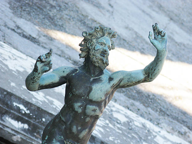 excavations of Pompeii bronze statue of faun