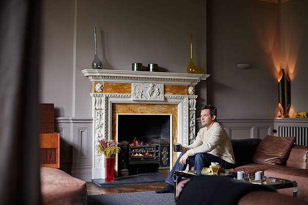 istock Relaxing by the warmth of the fire 515307160