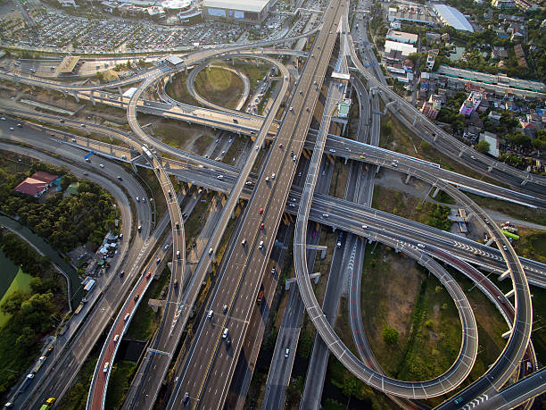 istock Aerial View Above The Expressway and Ring Road 515307690