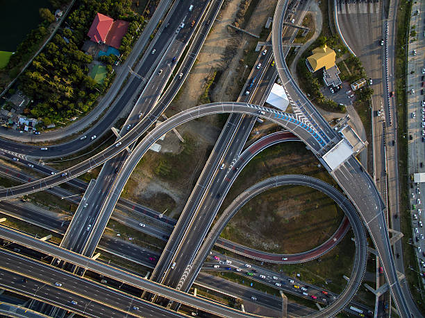 istock Aerial View Above The Expressway and Ring Road 515307870