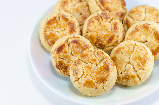 istock soft cookies closeup on white dish 515308286