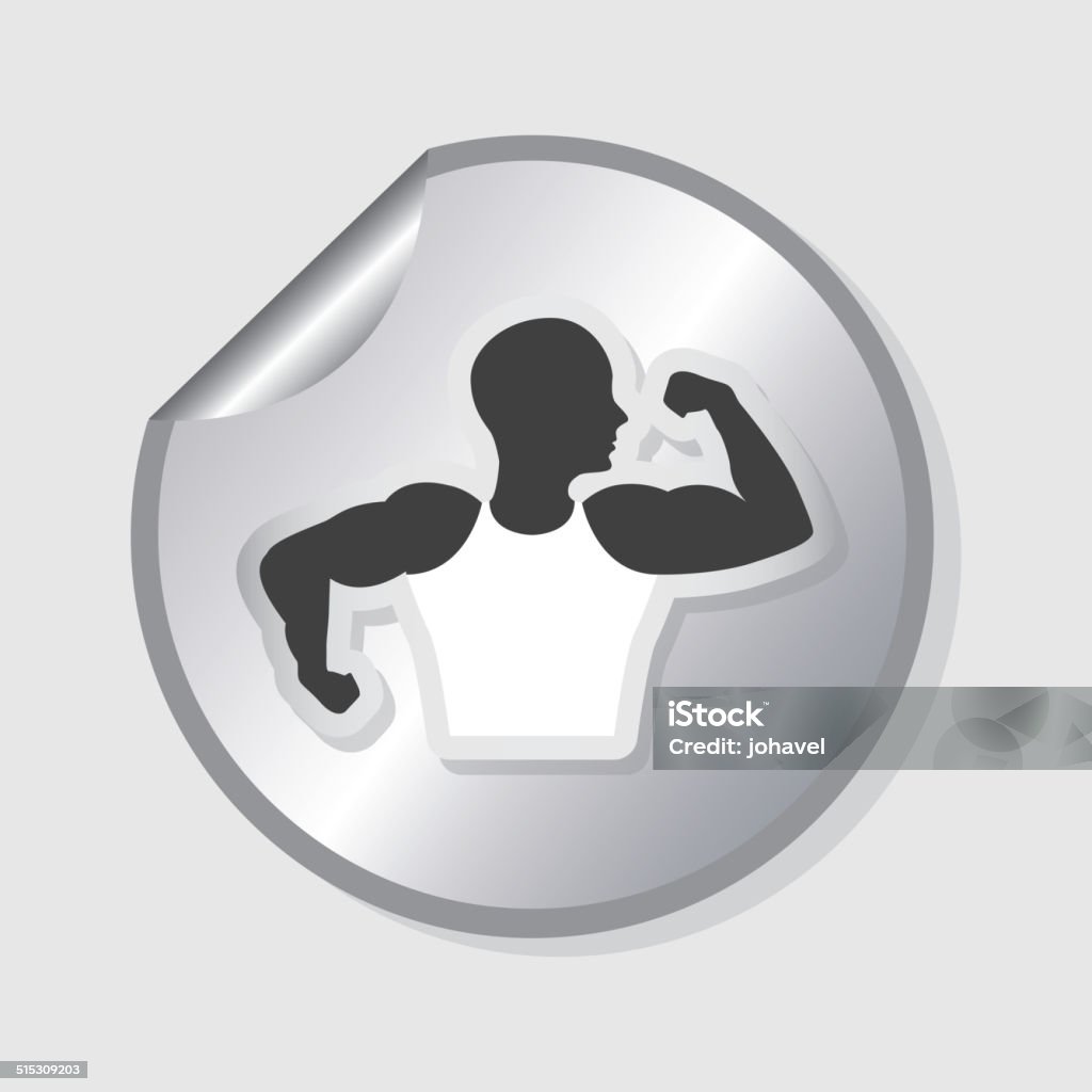 fitness design fitness graphic design , vector illustration Anaerobic Exercise stock vector