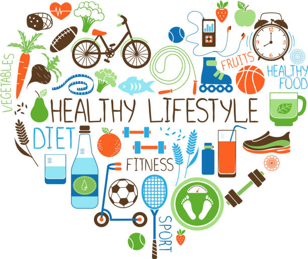 ilustraciones, imágenes clip art, dibujos animados e iconos de stock de estilo de vida saludable de dieta y ejercicio corazón señal - amateur tennis