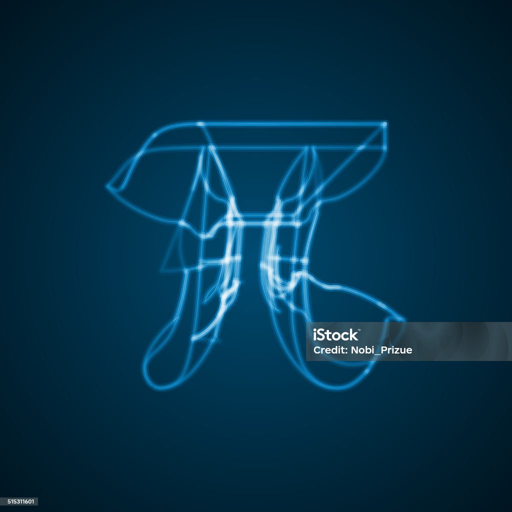 Constant Math Drawing The Mathematical Constant Pi Stock Illustration - Download Image Now ...
