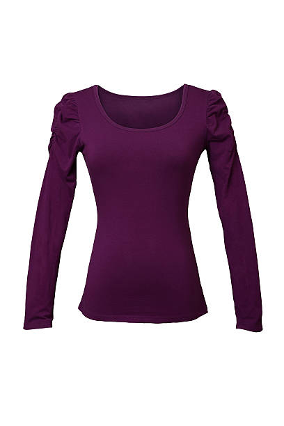 istock Purple blouse isolated on white 515312854