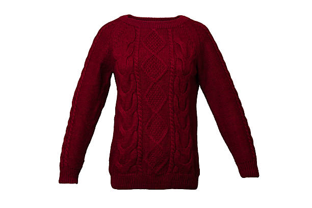 pull en tricot rouge - red vest photos et images de collection