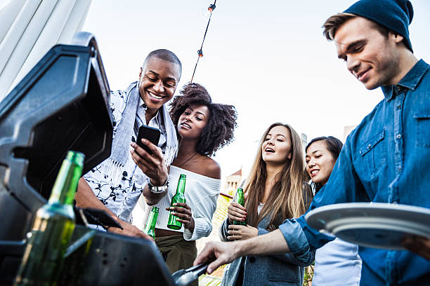 istock Grilling at the rooftop party in New York Manhattan 515319782