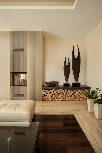 istock Wooden floor in living room 515353961