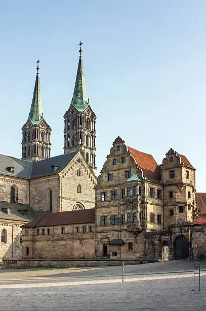 The Old Court ranks among the most impressive buildings in the city. The complex once served as the bishop's residence, Bamberg, Germany